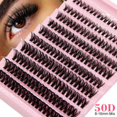 Mixed length DIY cluster lashes for custom lash mapping