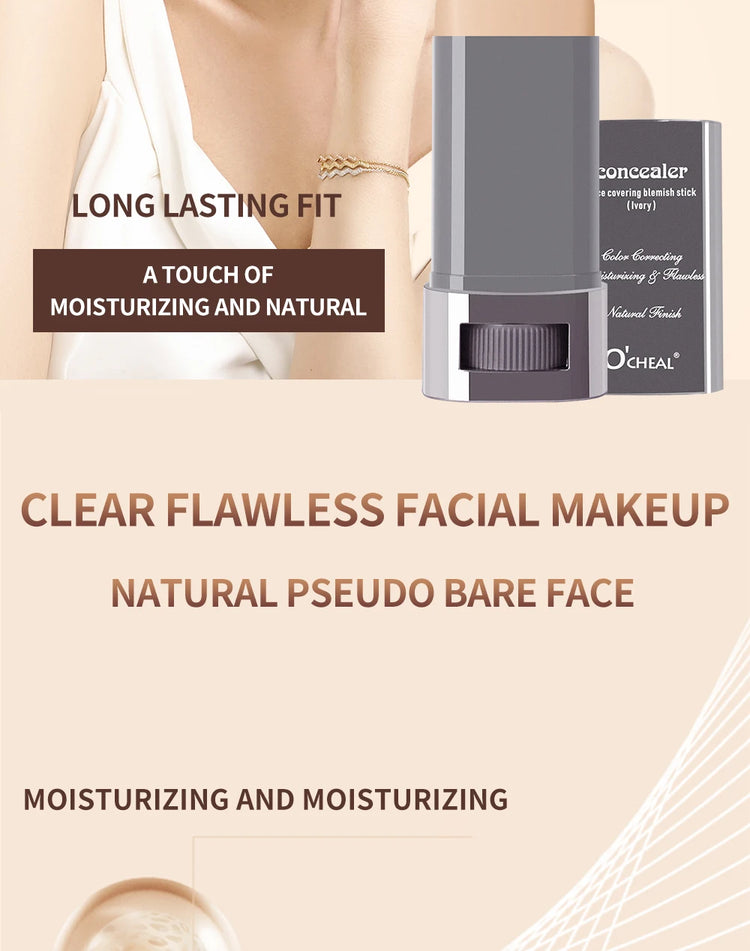 Face Foundation Contour Stick applied around the jawline