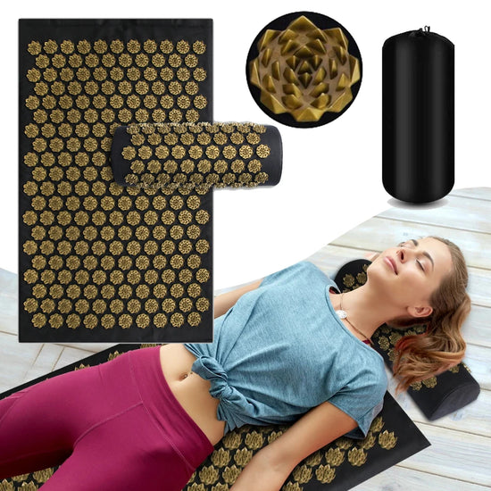 Acupressure Yoga Mat & Massage Pillow