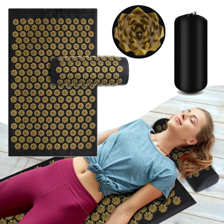 Acupressure Yoga Mat & Massage Pillow