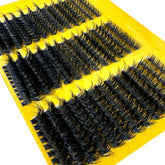 80D spiky lash clusters for bold wispy eye makeup