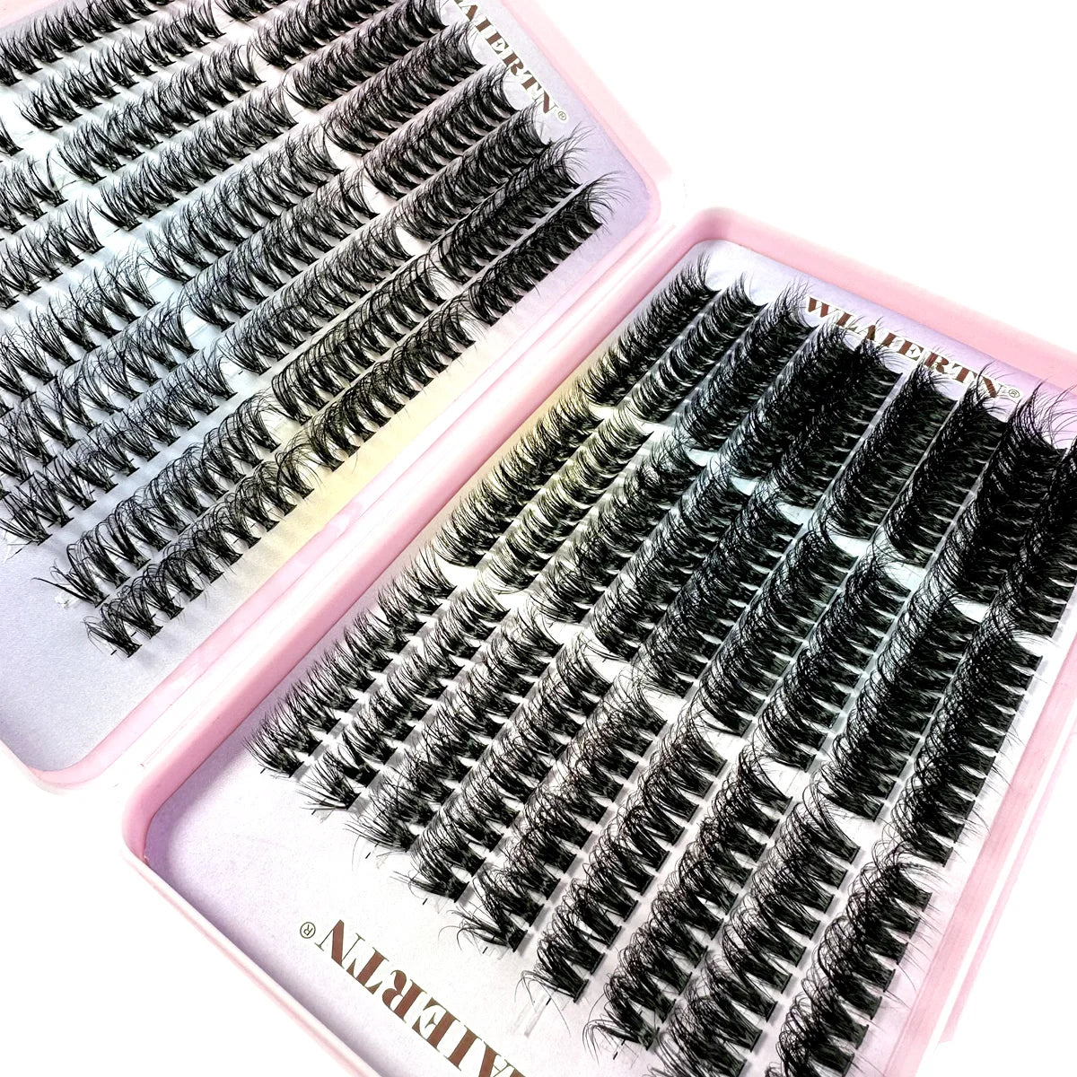 Faux mink lash clusters in 9-16mm lengths for DIY lashes