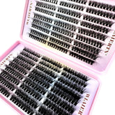 C curl faux mink lash clusters for natural volume makeup