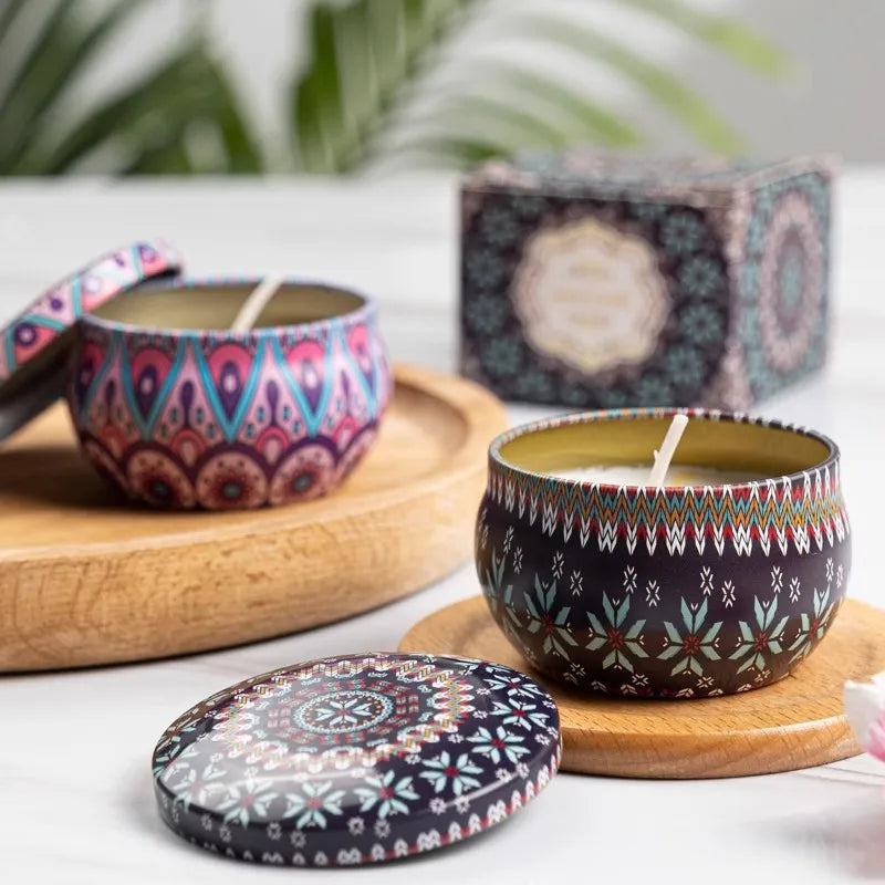 Soy scented candle suitable for relaxation and home fragrance
