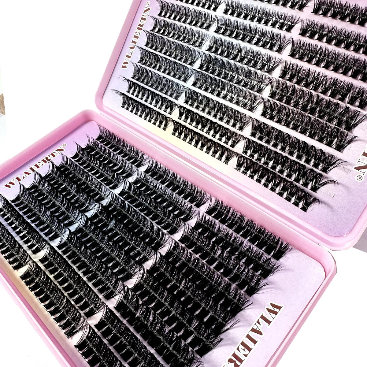Faux mink lash clusters 540 pcs C curl mixed length tray
