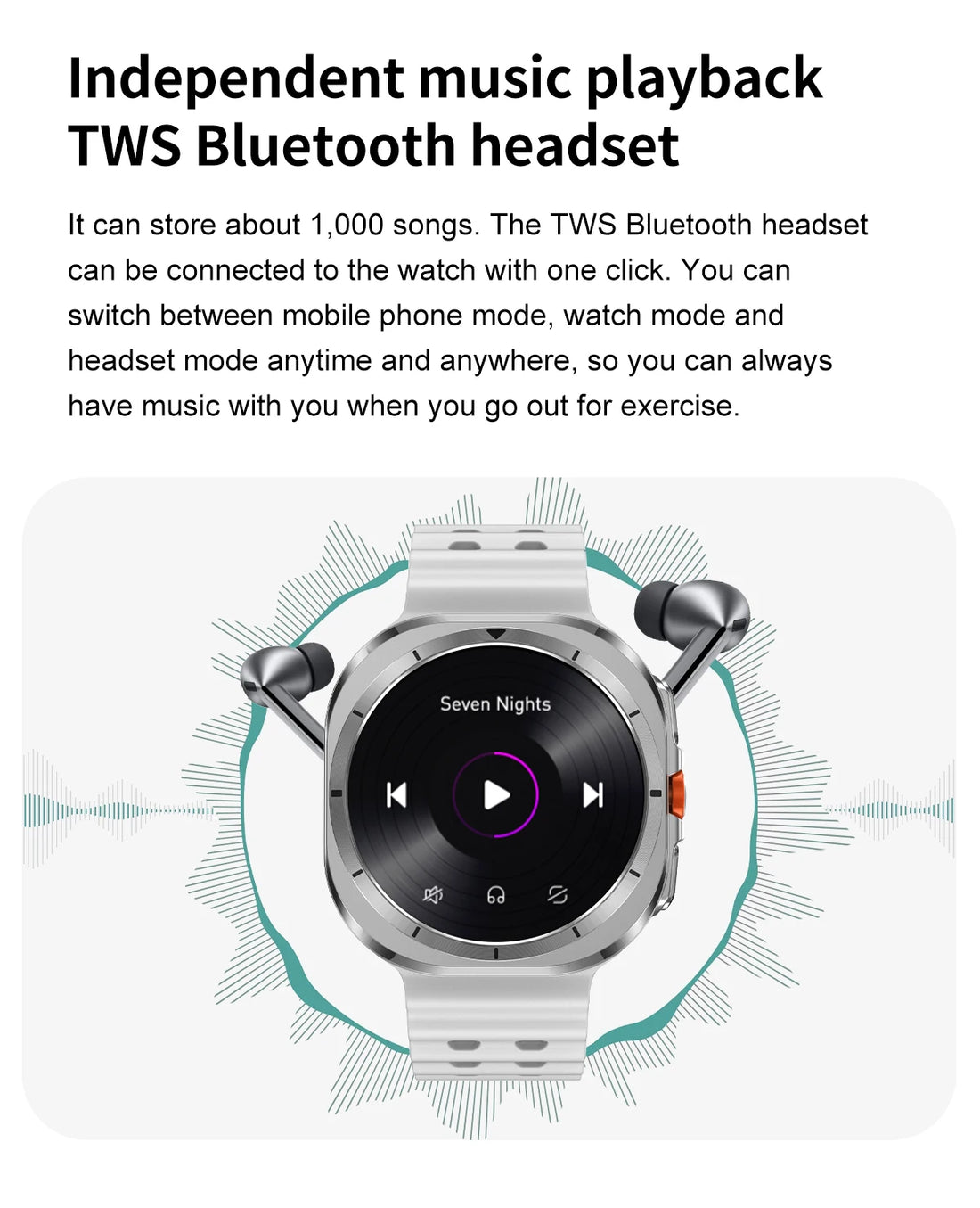 2025 DT Watch 7 Ultra Smartwatch 47mm AMOLED GPS NFC