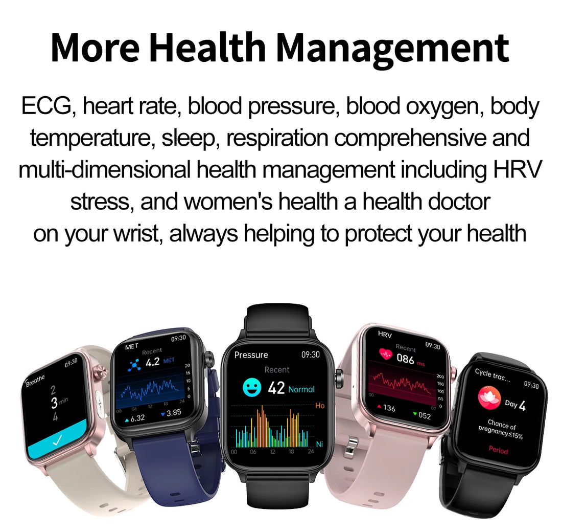 2025 ECG+PPG AI Smartwatch – Health Diagnose, Heart Rate & BP Tracker