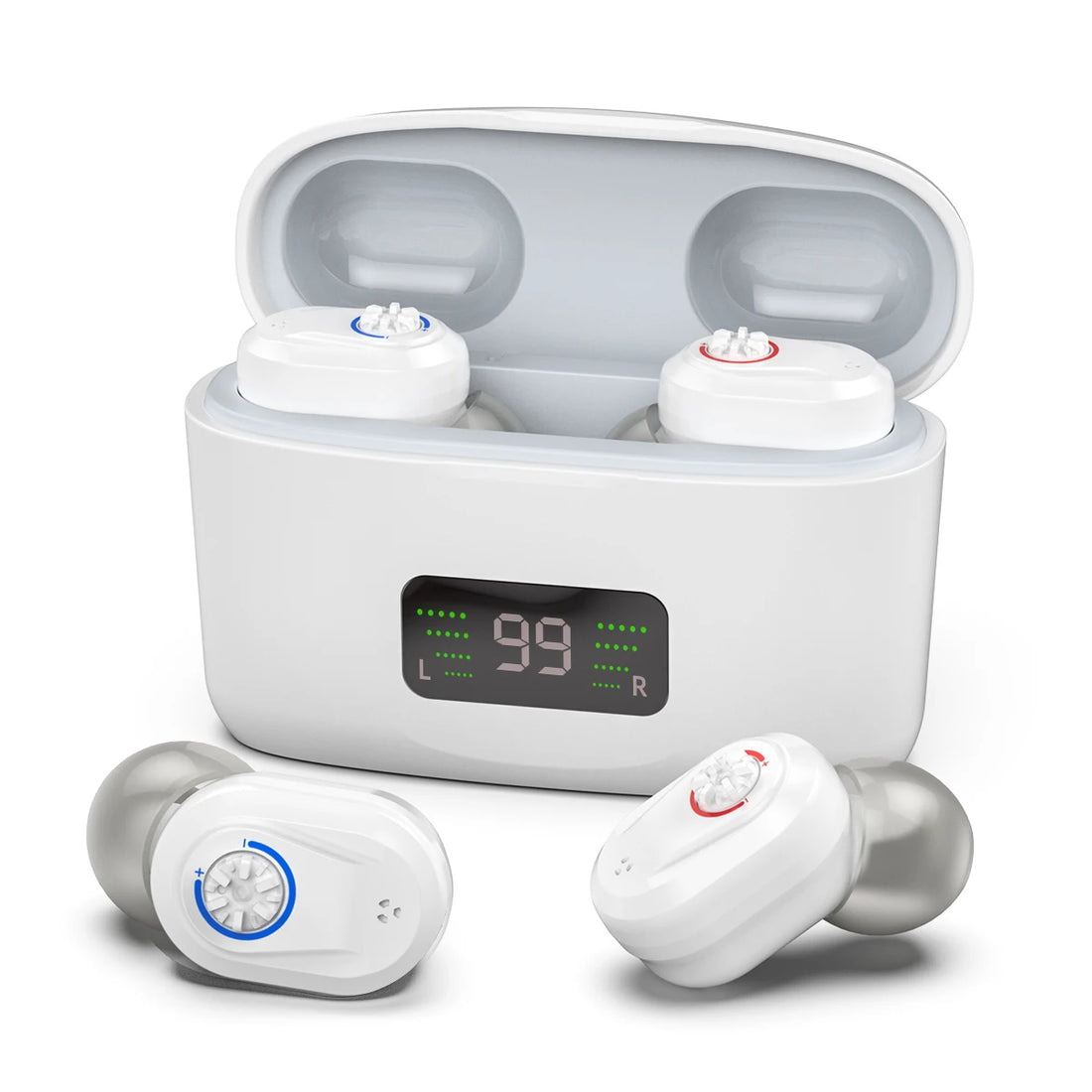 Wireless Mini Hearing Aid with Charging Box