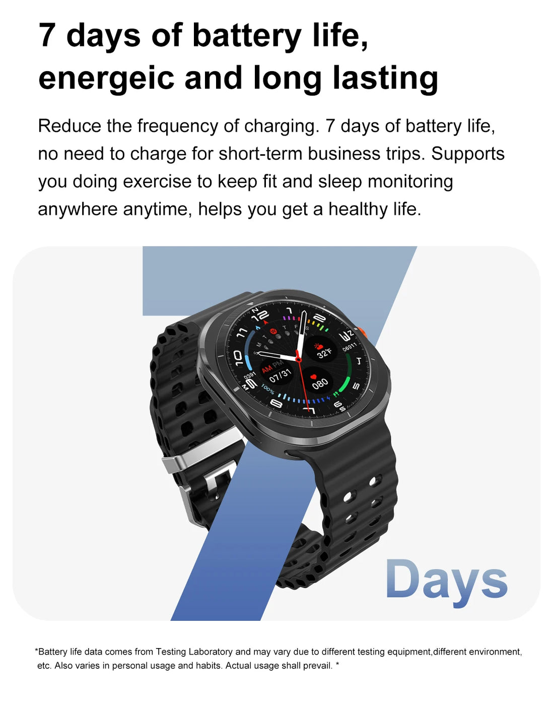 2025 DT Watch 7 Ultra Smartwatch 47mm AMOLED GPS NFC