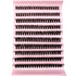 Mixed length faux mink lash clusters for Russian volume style