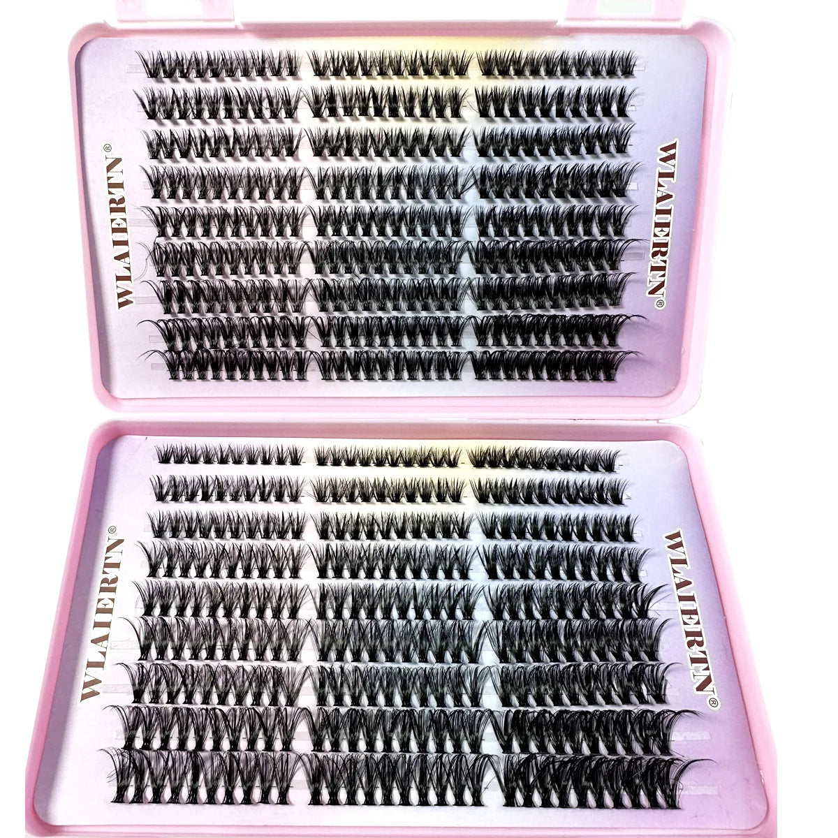 Soft faux mink lash clusters for wispy 3D eyelash looks