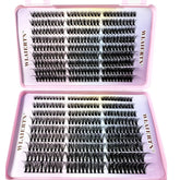Soft faux mink lash clusters for wispy 3D eyelash looks