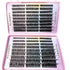 Soft faux mink lash clusters for wispy 3D eyelash looks