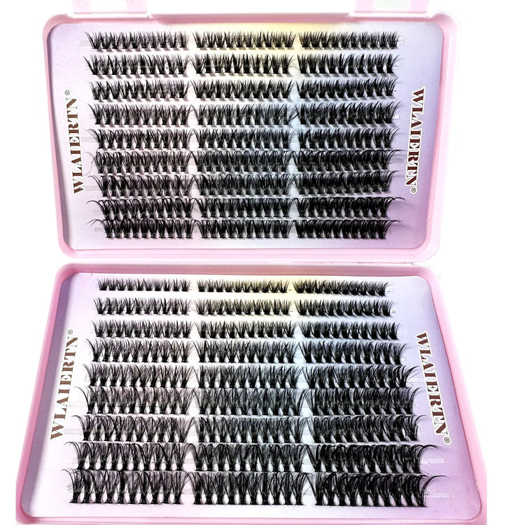Soft faux mink lash clusters for wispy 3D eyelash looks