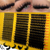 80D spiky lash clusters for bold wispy eye makeup