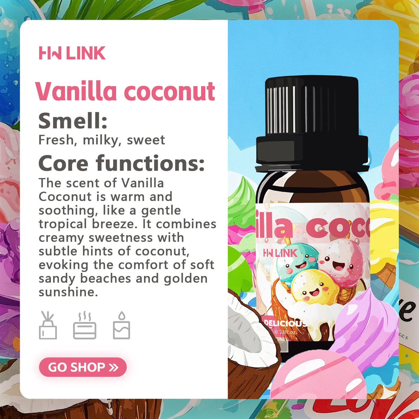 Vanilla Coconut Essential Oil 10ml