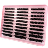 80D spiky lash clusters for bold wispy eye makeup