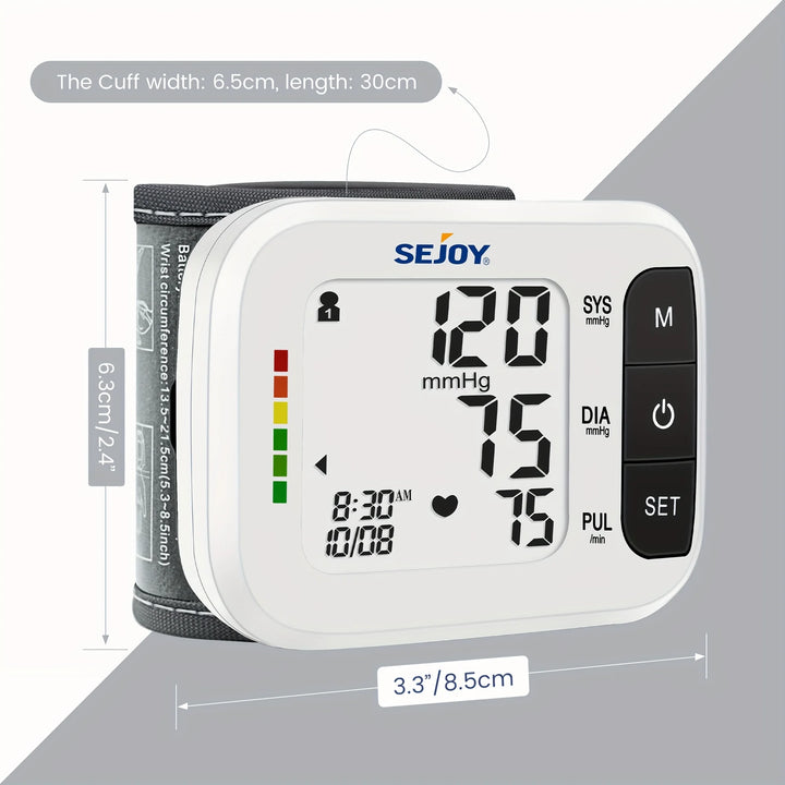 SEJOY Wrist Blood Pressure Monitor