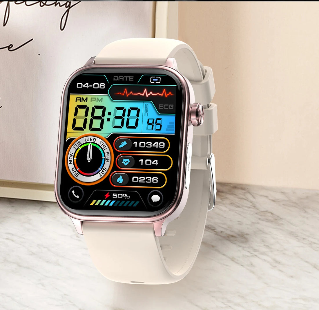 2025 ECG+PPG AI Smartwatch – Health Diagnose, Heart Rate & BP Tracker