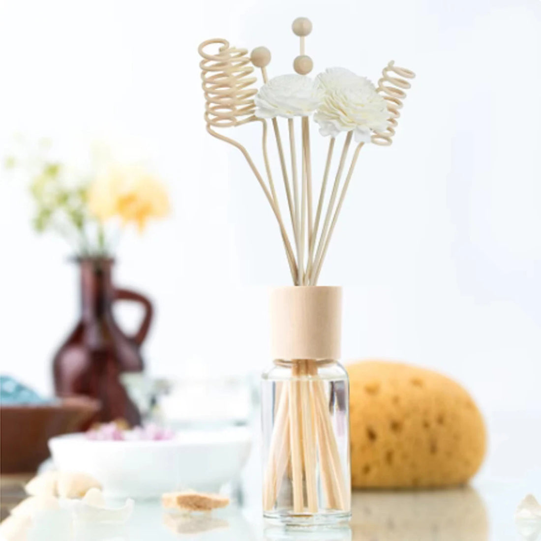 9PCS Flower Aromatherapy Rattan Diffuser Sticks