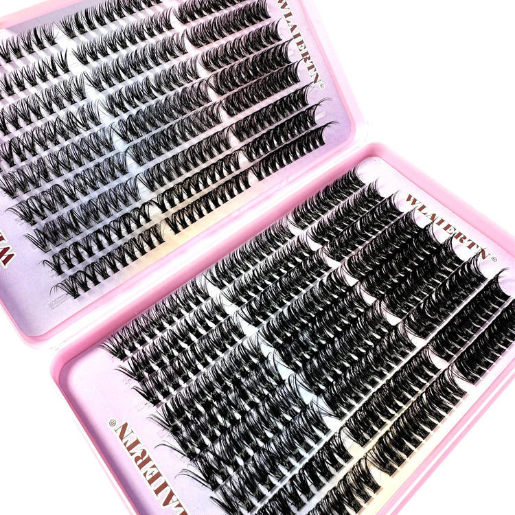 Faux mink lash clusters in 9-16mm lengths for DIY lashes