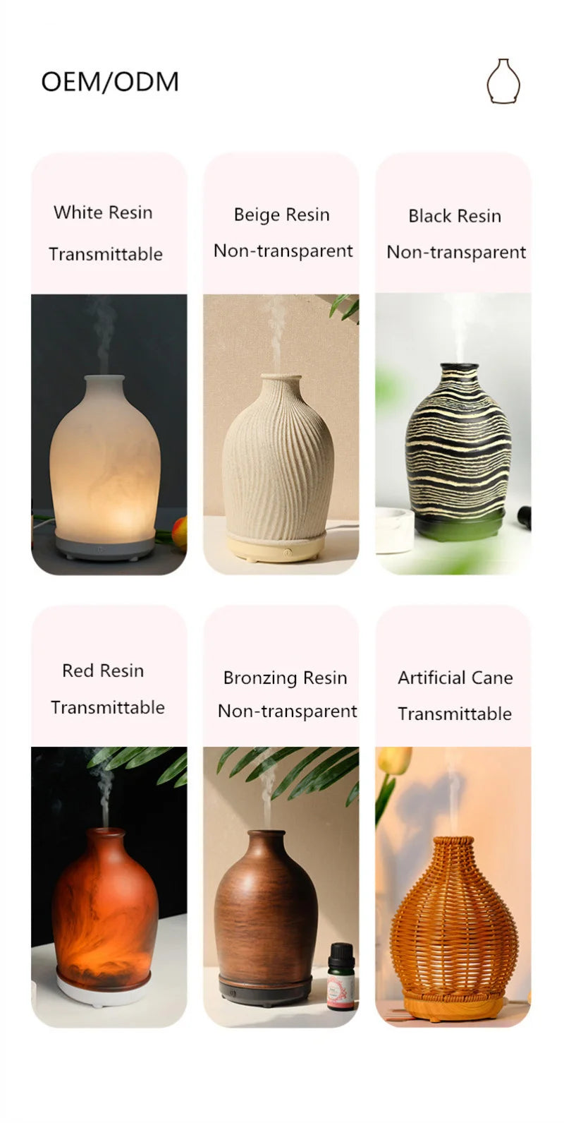 Ceramic Vase Aromatherapy Humidifier