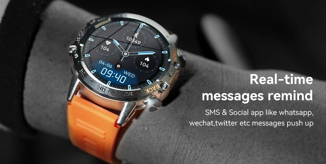 Abelanja Steel 1.39 Bluetooth Call Smart Watch Men Sports Fitness Tracker Watches IP67 Waterproof Smartwatch for Android IOS K52