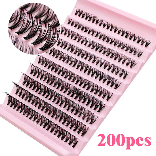 DIY cluster lashes 8-16mm mixed length Russian volume tray