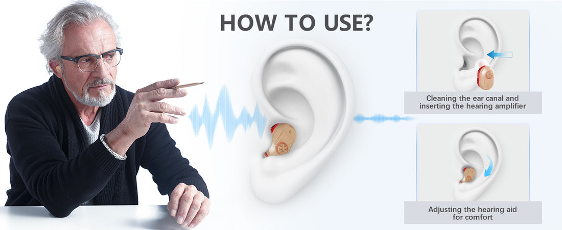 Wireless Mini Hearing Aid with Charging Box